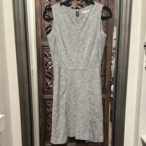 Lila Rose Elegant Gray Midi Dress